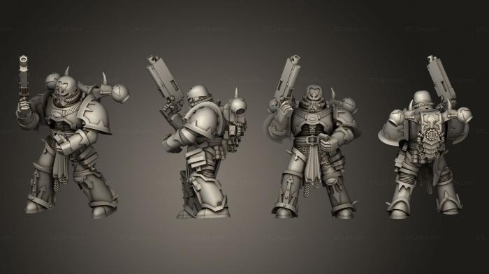 Military figurines (Warrior, STKW_2875) 3D models for cnc