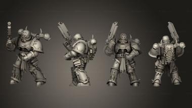 Military figurines Warrior 3d model