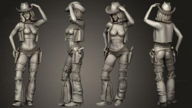 Military figurines Cowboy Girl sfw 3d model