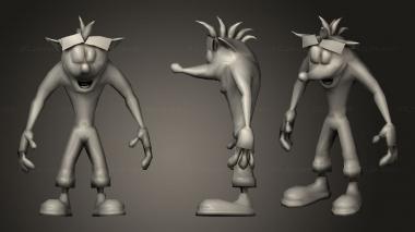 Military figurines crash Bandicoot Twinsanity and The Wrath Cortex Spyro 3d model