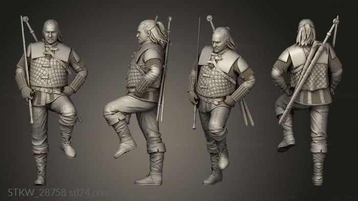 Military figurines (creator Vesemir The Witcher, STKW_28758) 3D models for cnc