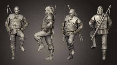 Military figurines creator Vesemir The Witcher 3d model