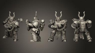Military figurines Warrior 3d model