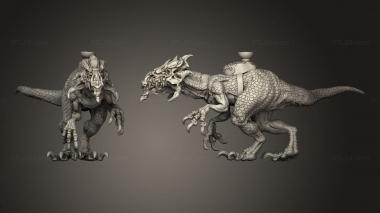 Military figurines creature 3d model