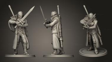 Military figurines Crimson Hunter 3d model
