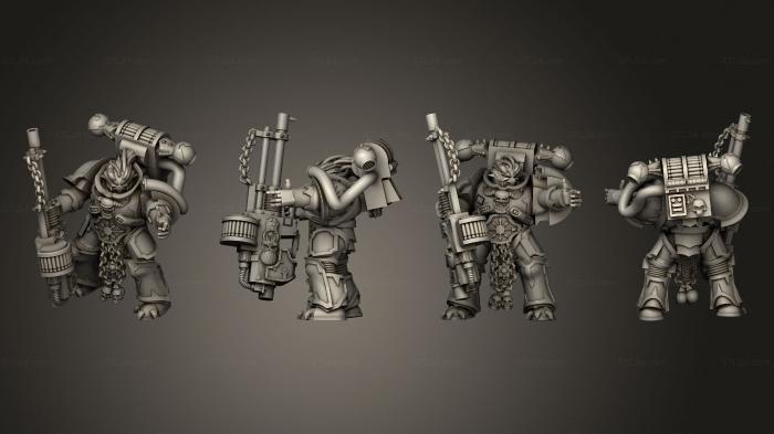 Military figurines (Aspiring Champion Havocs 03, STKW_2878) 3D models for cnc