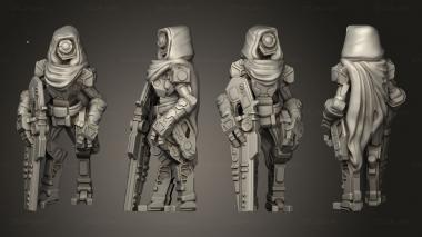Military figurines Assasin Droid Based 3d model
