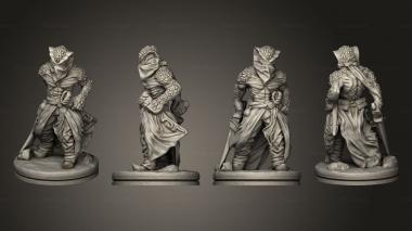 Military figurines Assassin Based 3d model