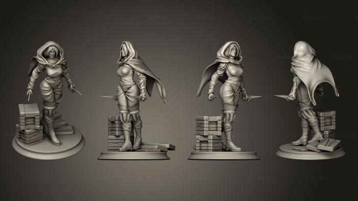 Military figurines (Assassin, STKW_2883) 3D models for cnc