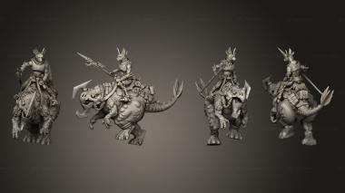 Military figurines Assault Beasts 1 Explosive Spear 3d model