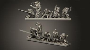 Military figurines Forge Eastern Skaven strips sneak 3d model