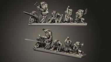 Military figurines Forge Eastern Skaven strips sneak 3d model