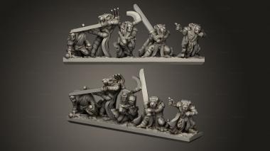 Military figurines Forge Eastern Skaven strips sneak 3d model