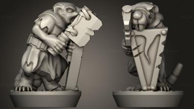 Military figurines Forge Eastern Skaven Snivelers 3d model