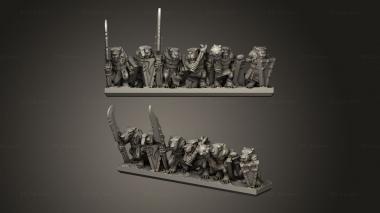 Military figurines Forge Eastern Skaven Snickers strips 3d model