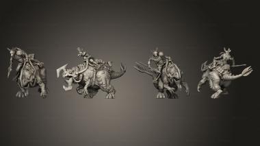 Military figurines Assault Beasts 2 Explosive Spear 3d model
