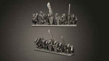 Military figurines Forge Eastern Skaven Snickers strips Ratmen 3d model