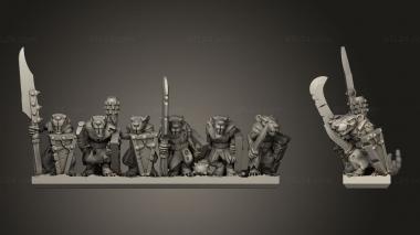Military figurines Forge Eastern Skaven Snickers strips Ratmen 3d model