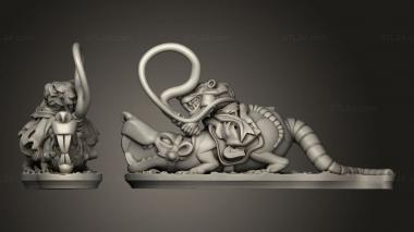 Military figurines Forge Eastern Skaven Squeak Master 3d model