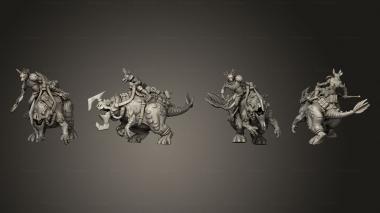 Military figurines Assault Beasts 2 Goad Spear v 3d model