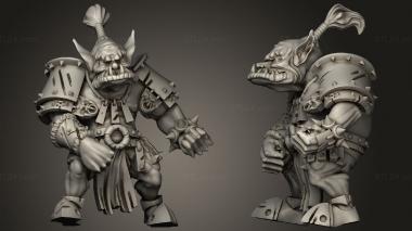 Military figurines Big Green Ones blitzer 3d model