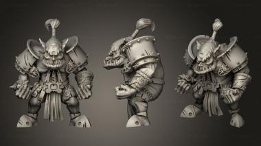 Military figurines Big Green Ones blitzer 3d model