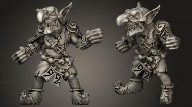 Military figurines Big Green Ones blitzer 3d model