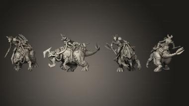 Military figurines Assault Beasts 2 Harpoon 3d model