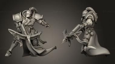 Military figurines Crossbow Warriors warrior 3d model