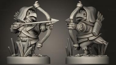 Military figurines Crow Bow 3d model