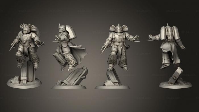 Military figurines (assault brothers squad 01, STKW_2899) 3D models for cnc