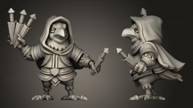 Military figurines Crow Throwing Knife 3d model