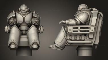 Military figurines Crowstorm and Crow Haste Whirlwind Rhino icius Dark Magpie Tech Marines Fury Driver 3d model