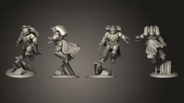 Military figurines assault brothers squad 02 3d model