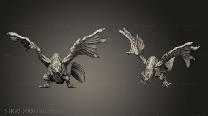 Military figurines (Frog Dragon, STKW_29002) 3D models for cnc