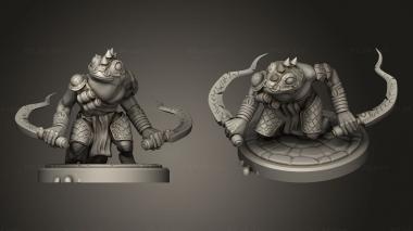 Military figurines Poison Frog Warrior 3d model