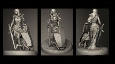 Military figurines Slime Heroine 3d model
