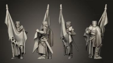 Military figurines CRUSADER COMMAND BANNERMAN 3d model