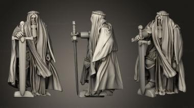 Military figurines CRUSADER COMMAND CAPTAIN 3d model