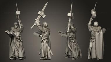 Military figurines CRUSADER COMMAND MUSICIAN 3d model