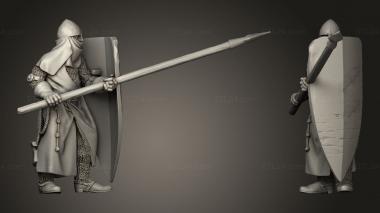 Military figurines CRUSADER CORE UNIT 3d model