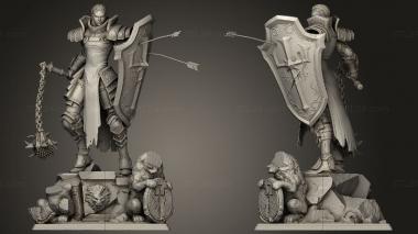 Military figurines Crusader 3d model