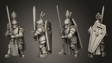 Military figurines Crusaders 3d model