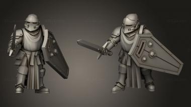 Military figurines Crusaders 3d model
