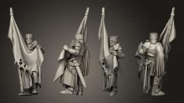 Military figurines CRUSADER BANNERMAN 3d model