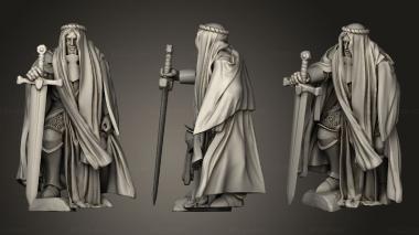 Military figurines CRUSADER CAPTAIN 3d model