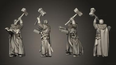 Military figurines CRUSADER MUSICIAN 3d model