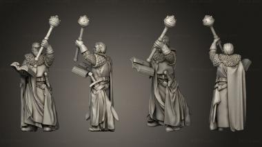 Military figurines CRUSADER MUSICIAN 3d model