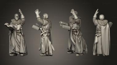 Military figurines CRUSADER MUSICIAN 3d model