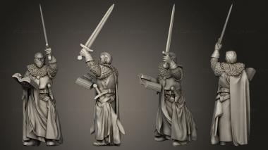 Military figurines CRUSADER MUSICIAN 3d model
